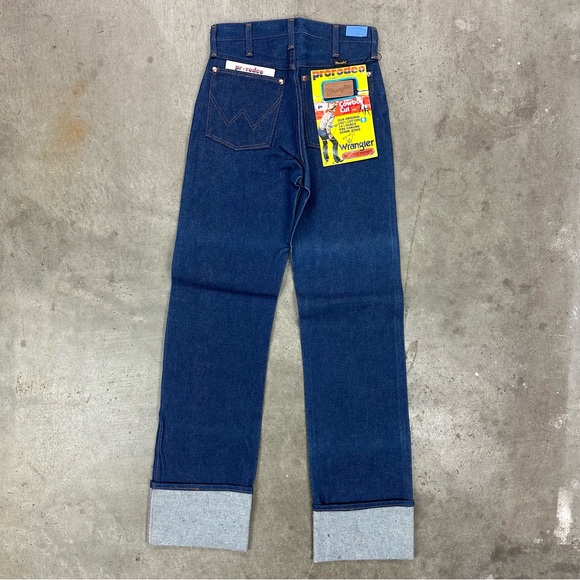 Vintage Deadstock Wrangler hard blue jeans - Picture 2 of 6